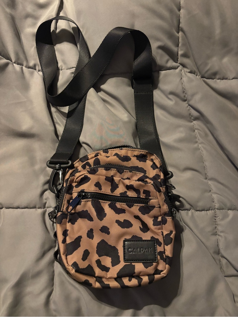 Calpak Leopard Print Belt/Crossbody Bag - Brown and Black
